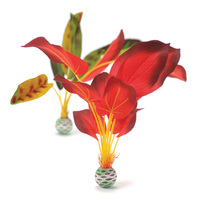 Image biOrb Silk Plant Pack Large Green Red